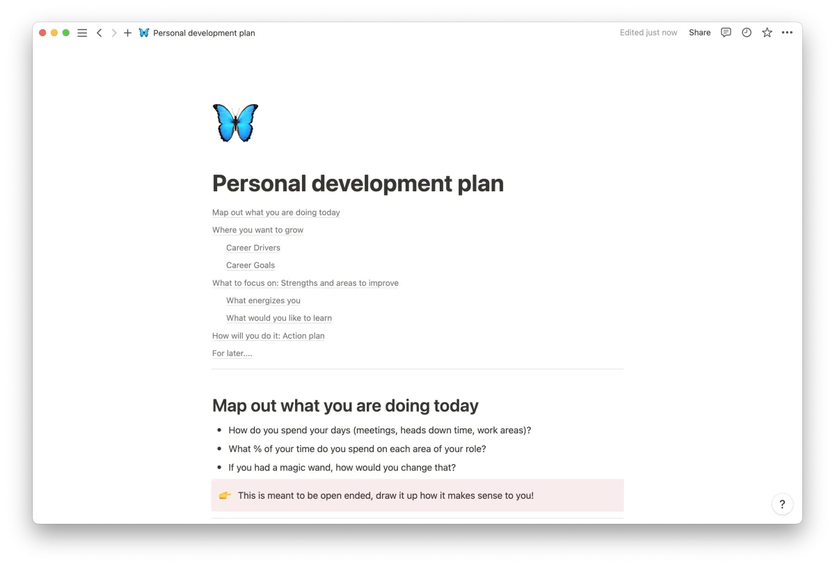 Development plan templates (with examples)