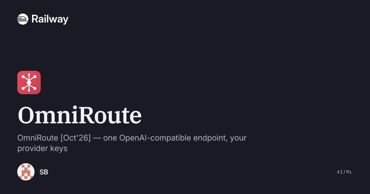 Deploy & Host OmniRoute