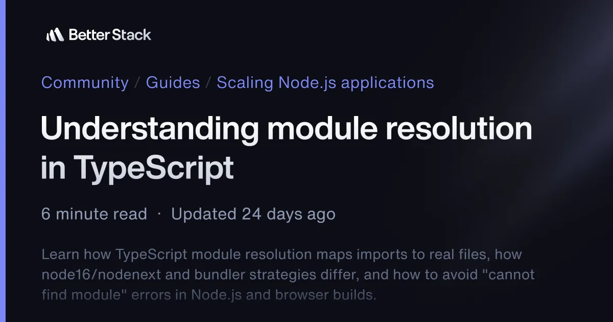 Understanding module resolution in TypeScript
