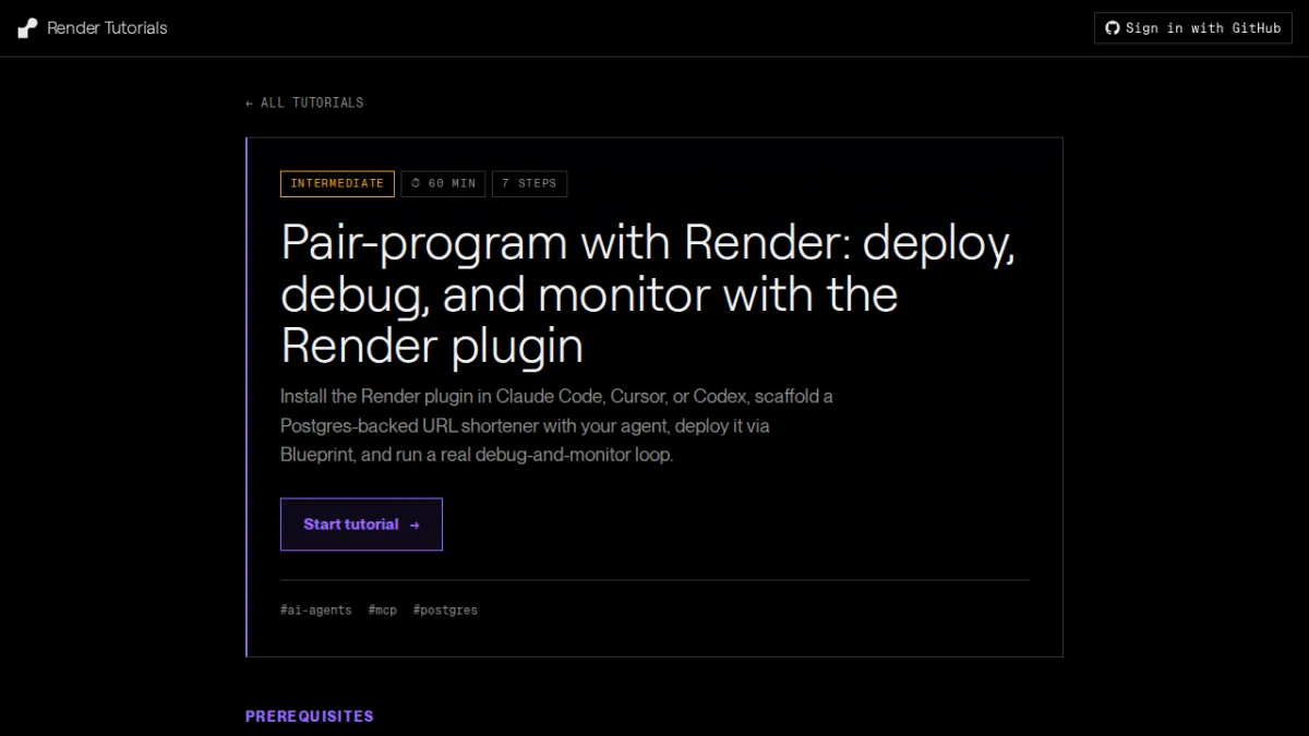 Pair-program with Render: deploy, debug, and monitor with the Render plugin