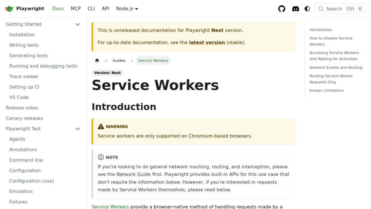Service Workers