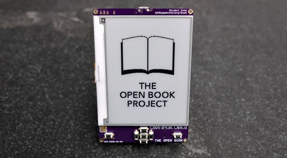 The Open Book Project: An eBook Reader You Can Build Yourself