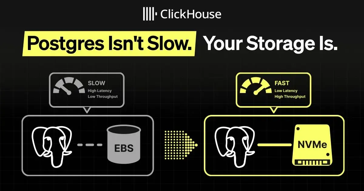 POSETTE Talk Recap - Postgres Isn't Slow. Your Storage Is