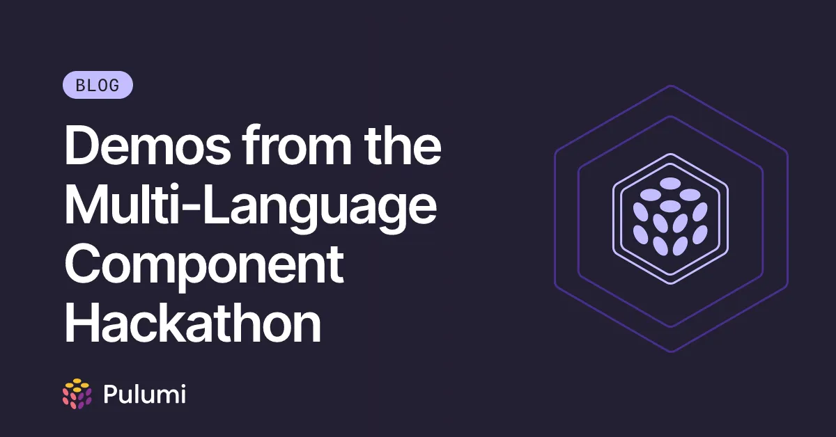 Demos from the Multi-Language Component Hackathon