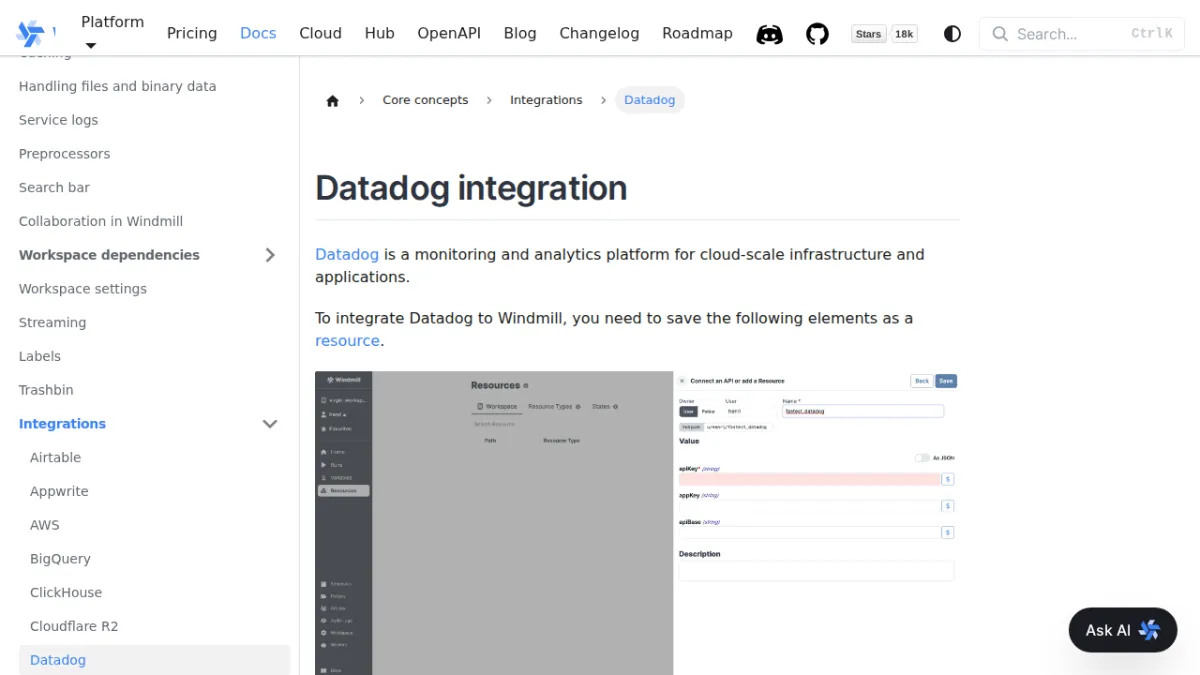 Datadog integration