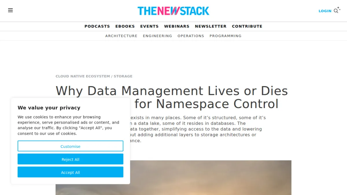 Why Data Management Lives or Dies by the Fight for Namespace Control