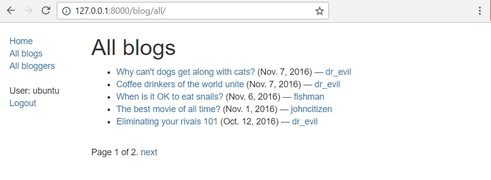 Listing