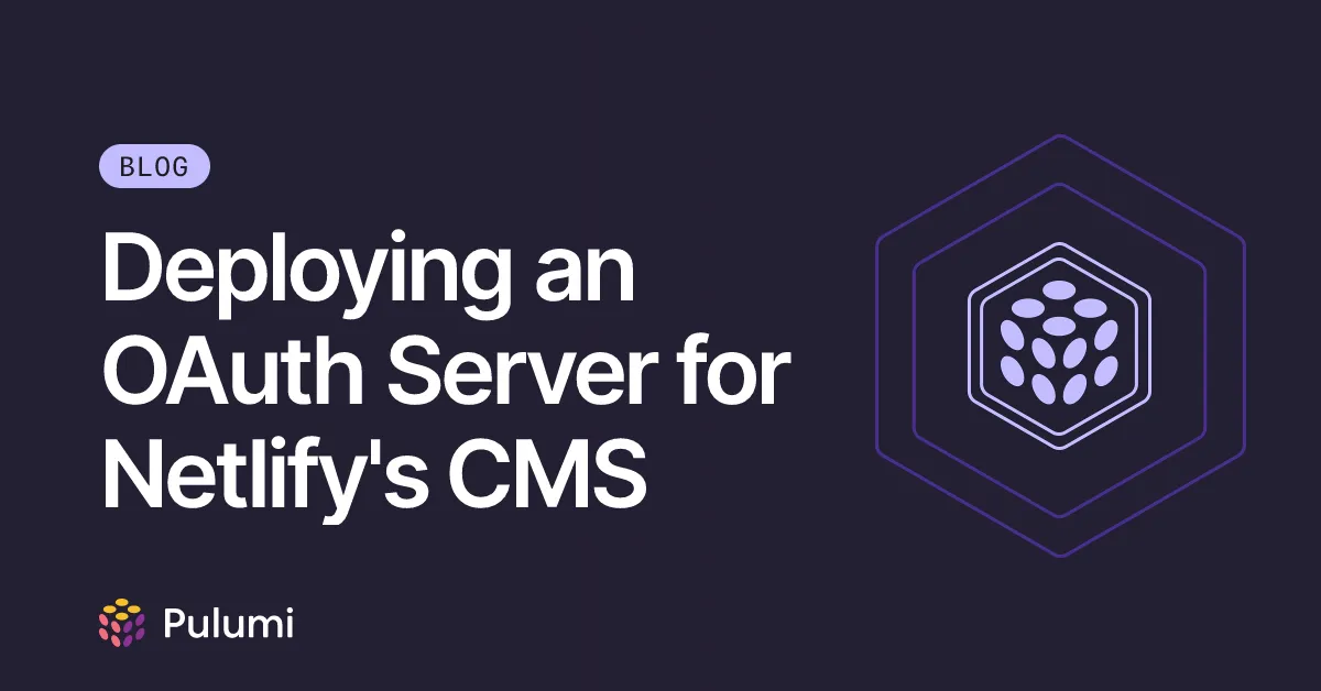 Deploying an OAuth Server for Netlify