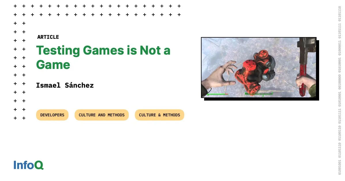 Testing Games is Not a Game