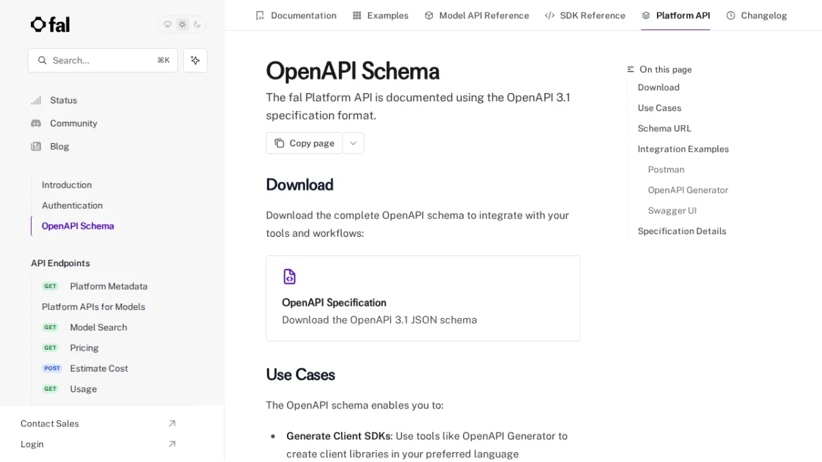 OpenAPI Schema - fal