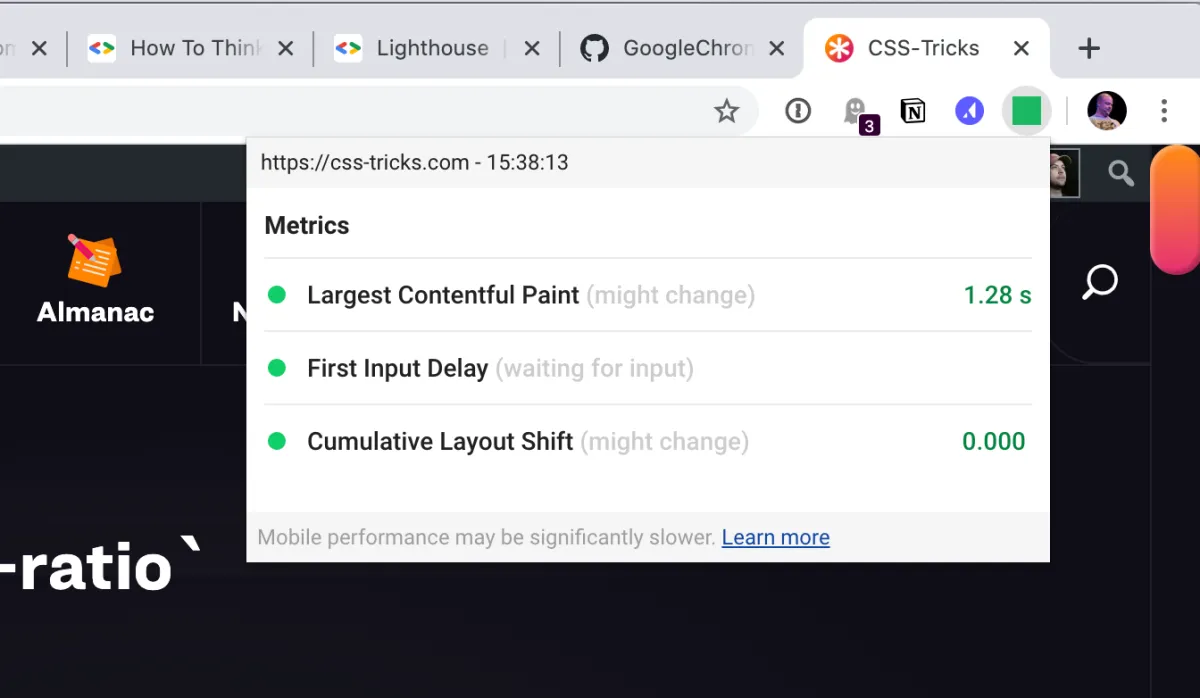 Core Web Vitals | CSS-Tricks