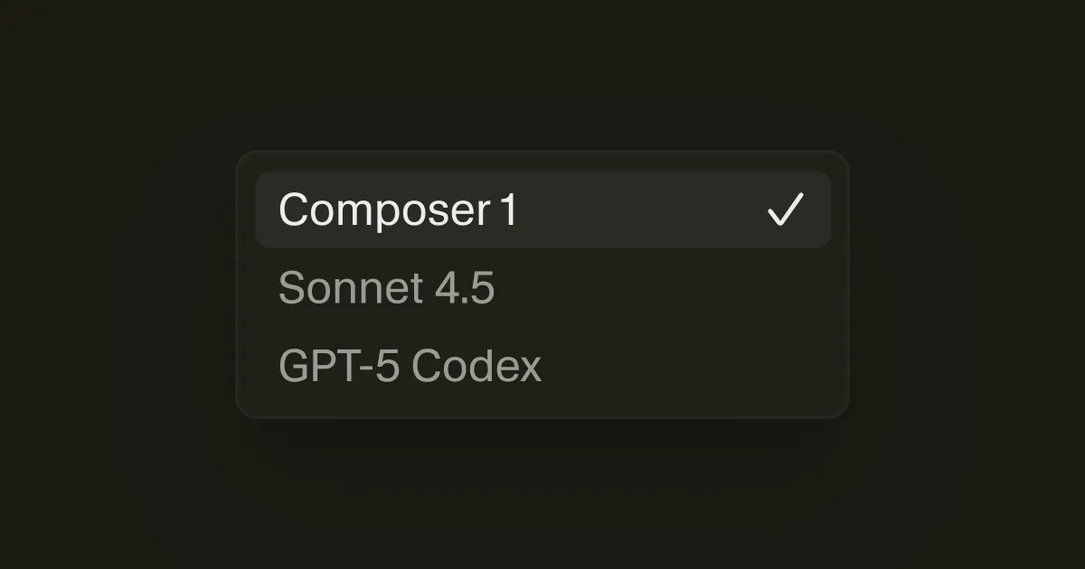 Composer: Building a fast frontier model with RL · Cursor