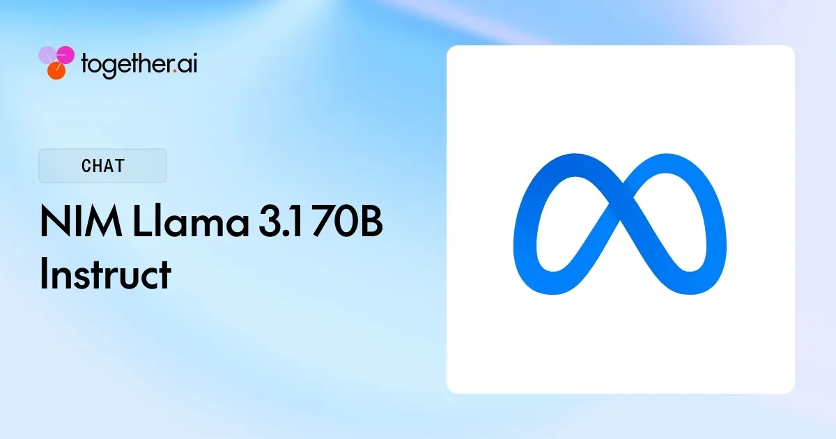 NIM Llama 3.1 70B Instruct: Pricing, Benchmarks & Docs Pricing