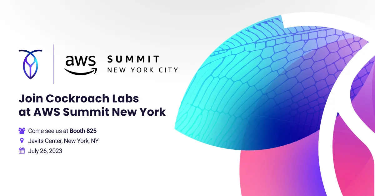Join Cockroach Labs at AWS Summit New York