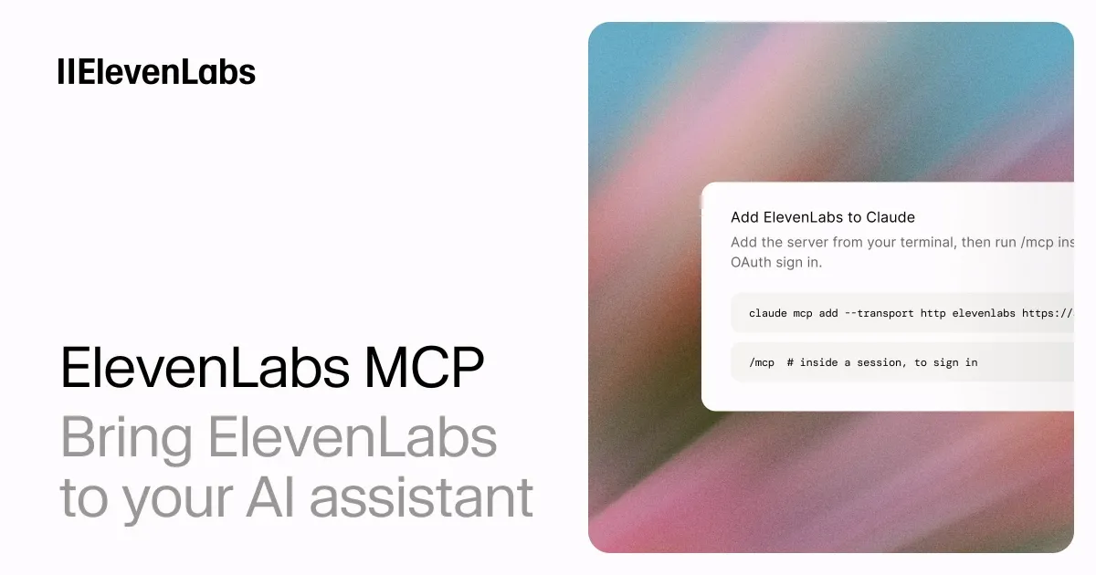 ElevenLabs Agents & Creative MCP - connect your assistant