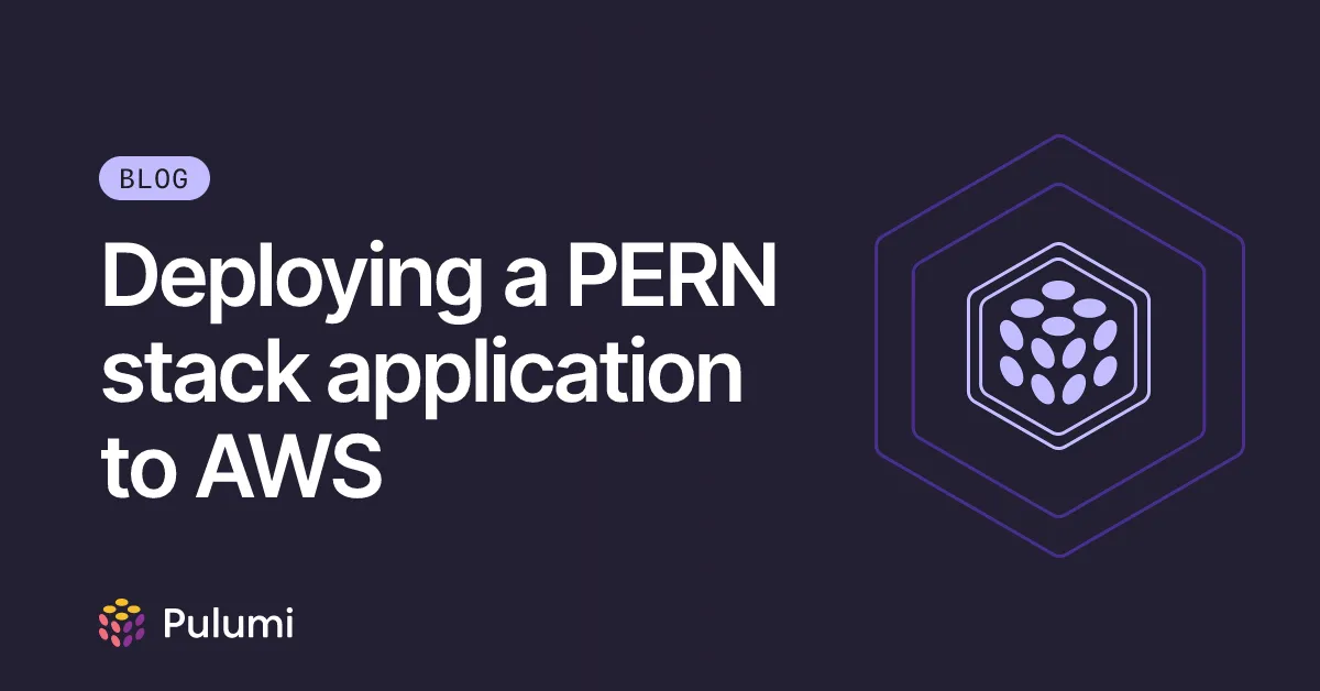 Deploying a PERN stack application to AWS