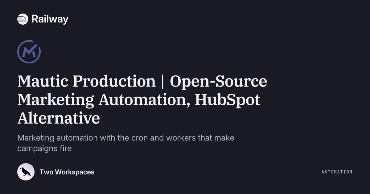 Deploy & Host Mautic Production
