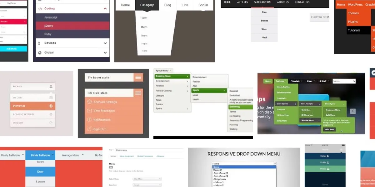Solved with CSS! Dropdown Menus