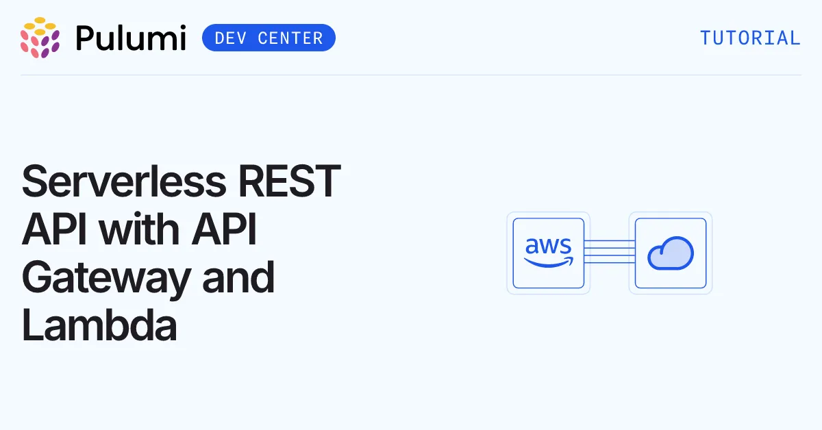 Serverless REST API with API Gateway and Lambda