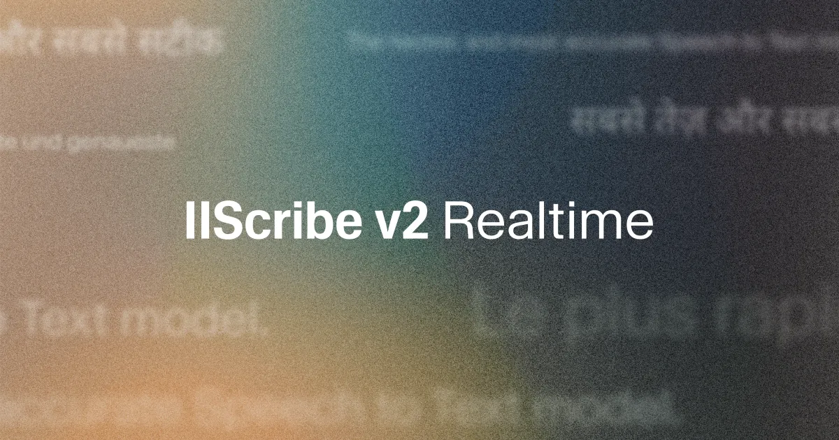 Scribe v2 Realtime Speech to Text - 150ms Latency API