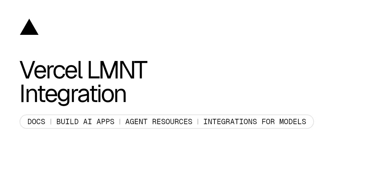 Vercel LMNT Integration