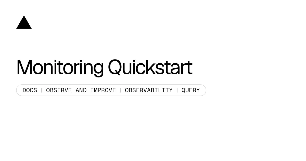 Monitoring Quickstart