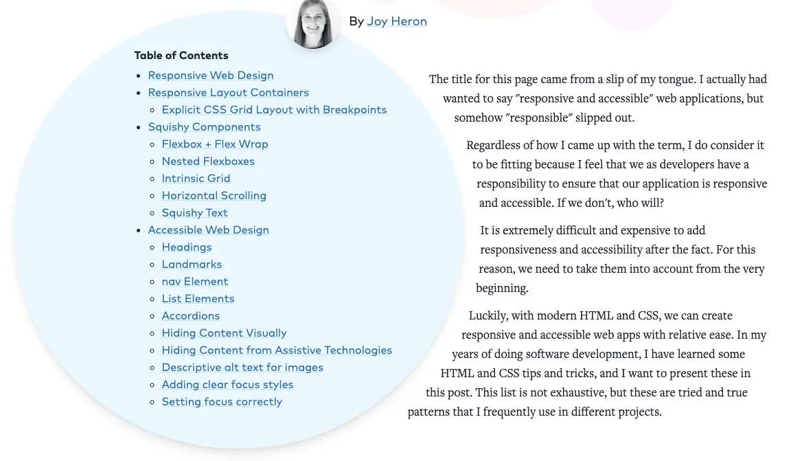 Responsible Web Applications