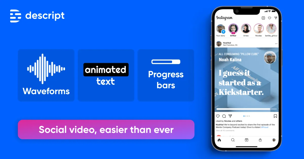 Descript Season 2: Shareable Video and Fast Publishing