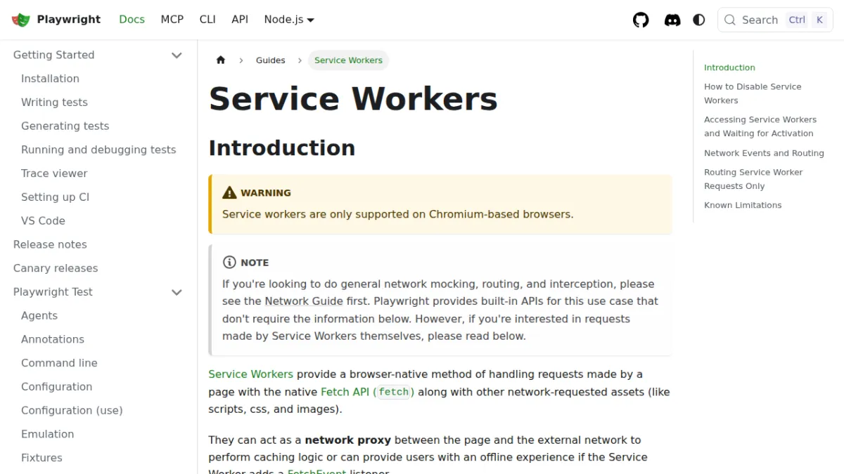 Service Workers