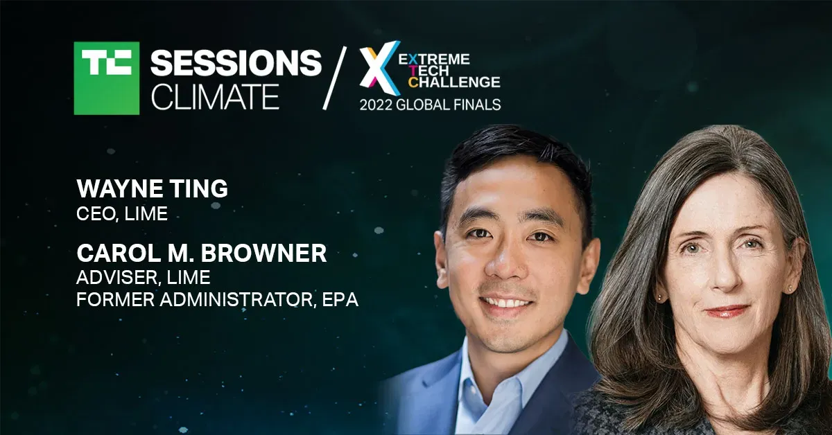 Wayne Ting and Carol Browner speak at TC Sessions: Climate
