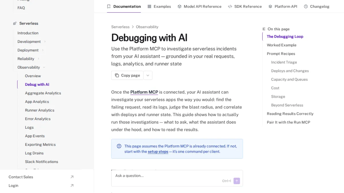 Debugging with AI - fal