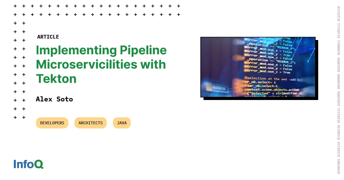 Implementing Pipeline Microservicilities with Tekton
