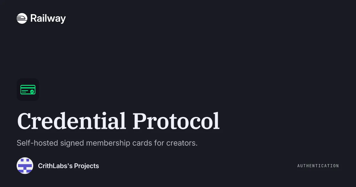 Deploy & Host Credential Protocol